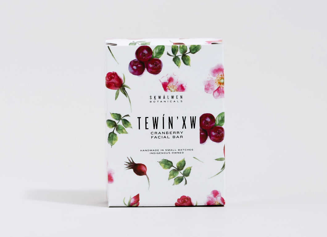 Tewín’xw Cranberry Facial Bar by Skwálwen Botanicals