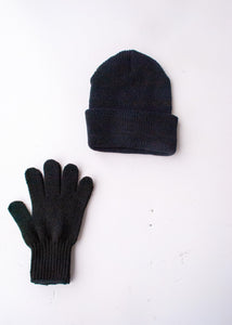 Black Wool Gloves