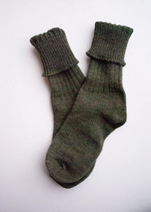Army Green Wool Socks