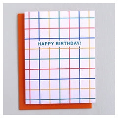 Birthday Grid Card by Xenia Taler