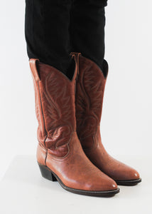 Brown Cowboy Boots, Size 9