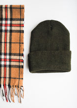 Load image into Gallery viewer, Army Green Wool Watch Cap
