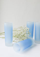 Load image into Gallery viewer, Blue Frosted Glasses (Set of 4)
