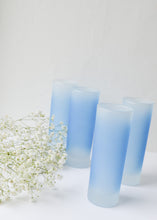 Load image into Gallery viewer, Blue Frosted Glasses (Set of 4)
