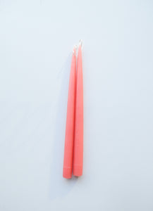 Tea Rose 13" Taper Candles